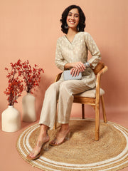 Matwali Embellished Silk Co-ord sets