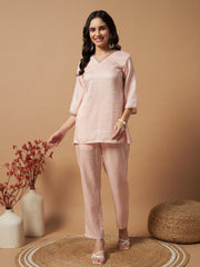 Matwali Embellished Silk Co-ord sets