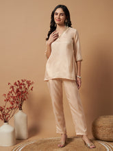 Matwali Embellished Silk Co-ord sets