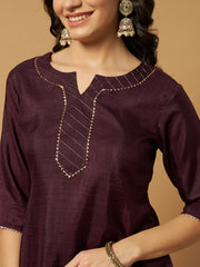 Matwali Embellished Silk Co-ord sets