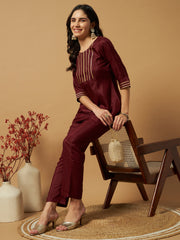 Matwali Embellished Silk Co-ord sets (Copy) (Copy) (Copy)