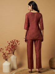 Matwali Embellished Silk Co-ord sets