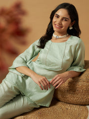 Matwali Embellished Silk Co-ord sets (Copy)