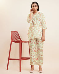 Printed Shirt and Pant Kurti set