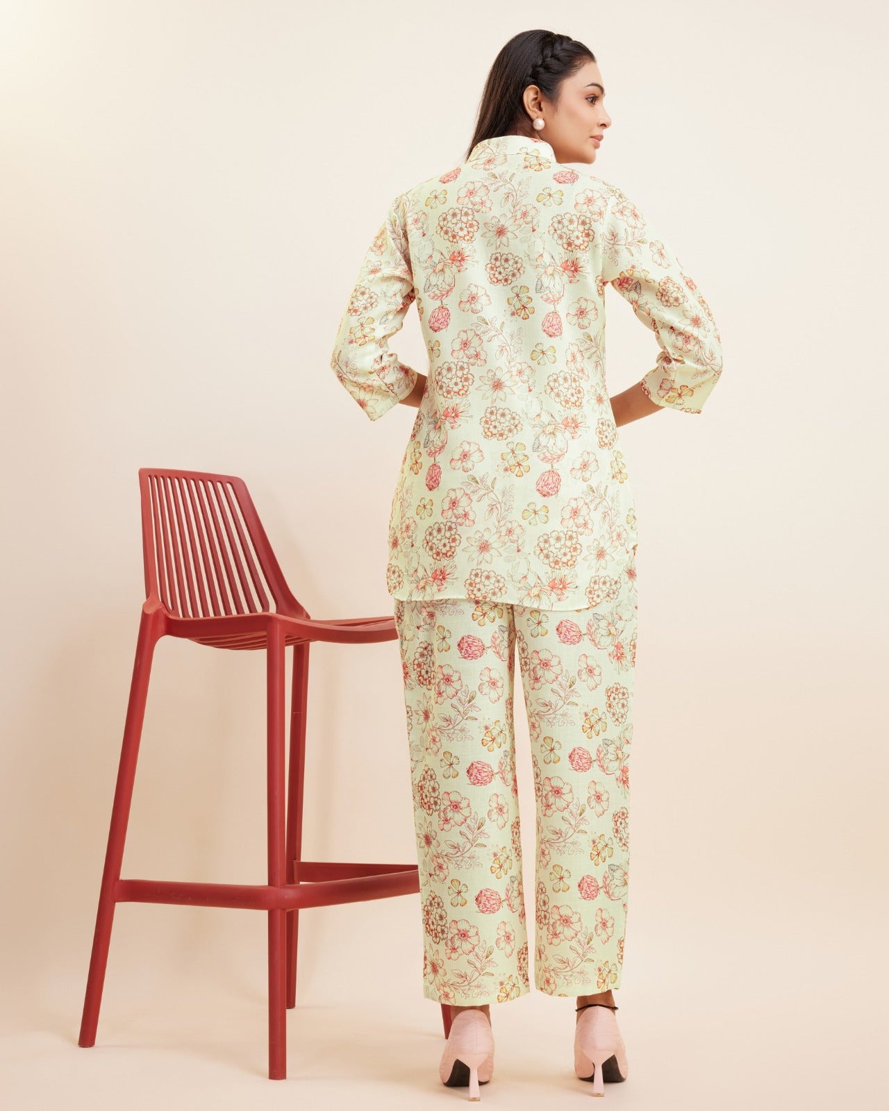 Printed Shirt and Pant Kurti set