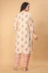 Printed Women Cotton Kurta Set