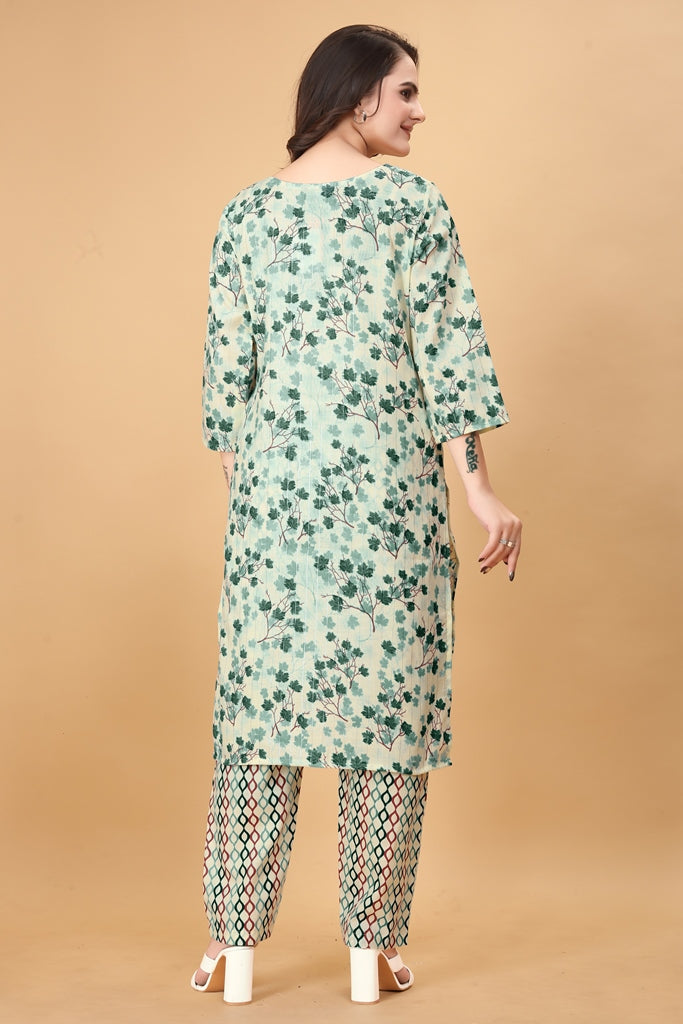 Printed Women Cotton Kurta Set